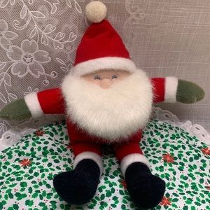 Vintage 8" Hallmark 1986 santa plush christmas